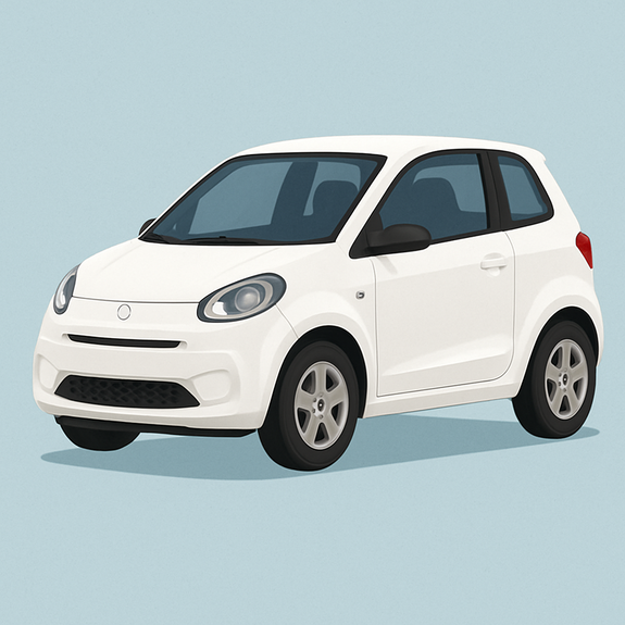 Grafika samochodu w typie microcar