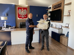mł.insp. Witold Ślęzak i Dyrektor MORD Paweł Gurgul