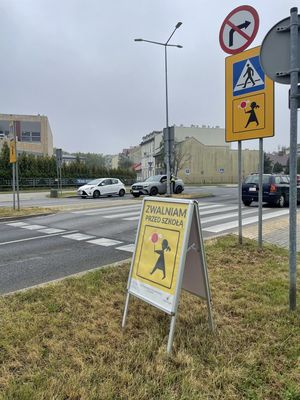 policjant WRD na skrzyżowaniu