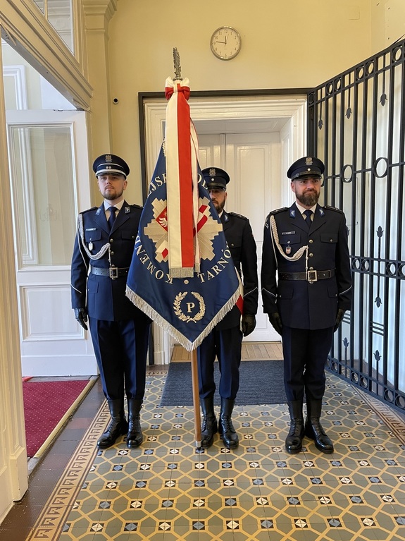 Ceremonia objęcia obowiązków Komendanta Miejskiego Policji w Tarnowie