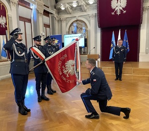Ceremonia objęcia obowiązków Komendanta Miejskiego Policji w Tarnowie