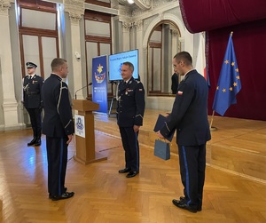 Ceremonia objęcia obowiązków Komendanta Miejskiego Policji w Tarnowie