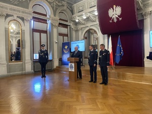 Ceremonia objęcia obowiązków Komendanta Miejskiego Policji w Tarnowie