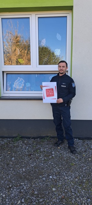 Policjanci podczas prelekcji