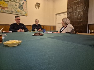 spotkanie na terenie ROD - Dzielnicowy Bliżej Nas