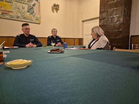 spotkanie na terenie ROD - Dzielnicowy Bliżej Nas