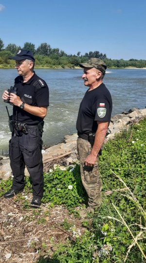 Wspólny patrol policjatów i PSR w Tarnowie