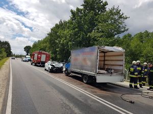 Zdjęcie poglądowe z miejsca wypadku