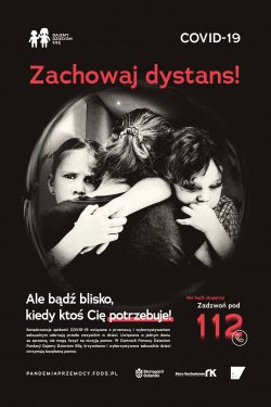 Plakat CoVid - Zachowaj Dystans