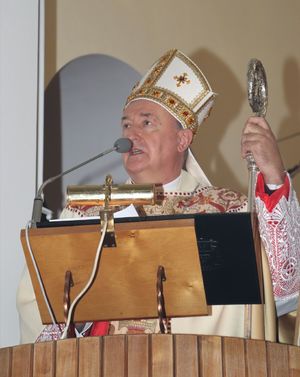 Biskup Andrzej Jeż podczas Homilii