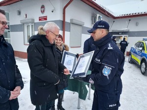 Komendant Miejski Policji  w Tarnowie przekazuje podziękowania Burmistrzowi Radłowa