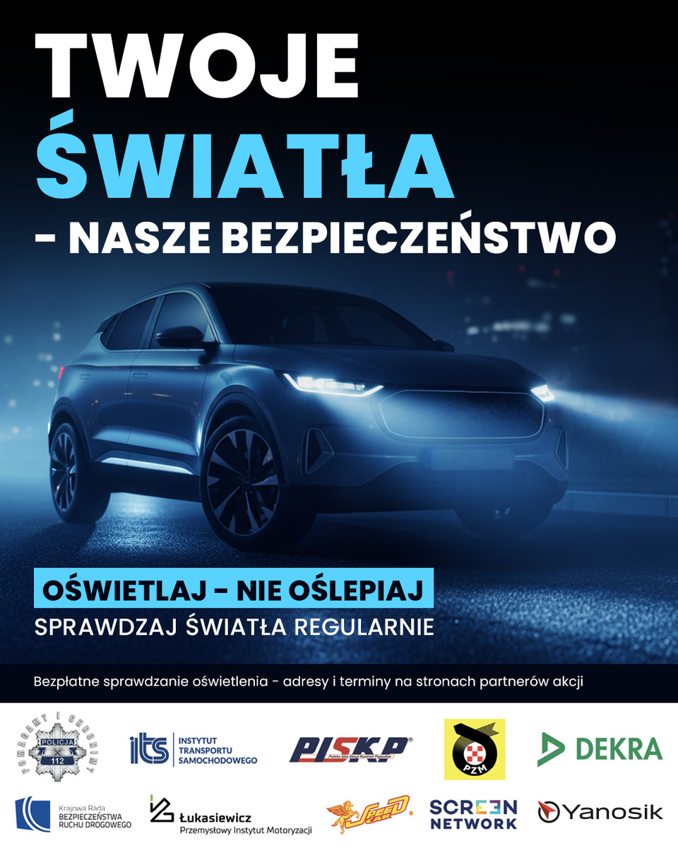 Bezpłatne sprawdzanie oświetlenia pojazdów w Tarnowie i powiecie